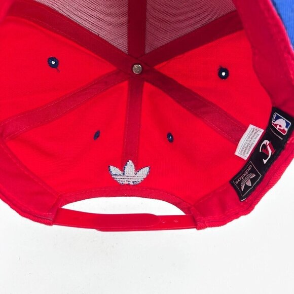 Adidas Los Angeles Clippers LAC NBA Red Blue Ebroidered Snapback Cap Hat - Picture 9 of 10